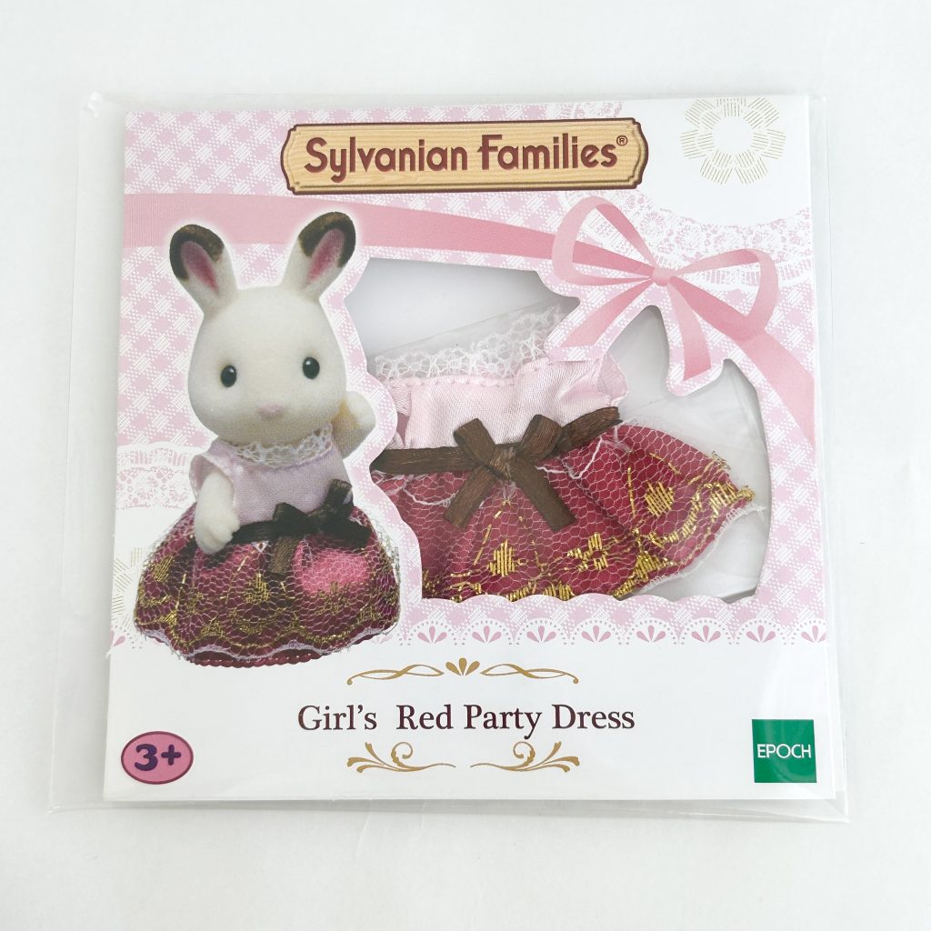 Girl's Red Party Dress Sylvanian Families Calico Critters