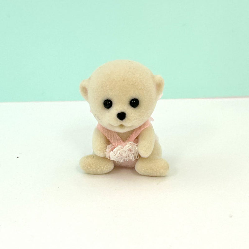 [Used] BABY CARRY CASE POLAR BEAR Japan Sylvanian Families