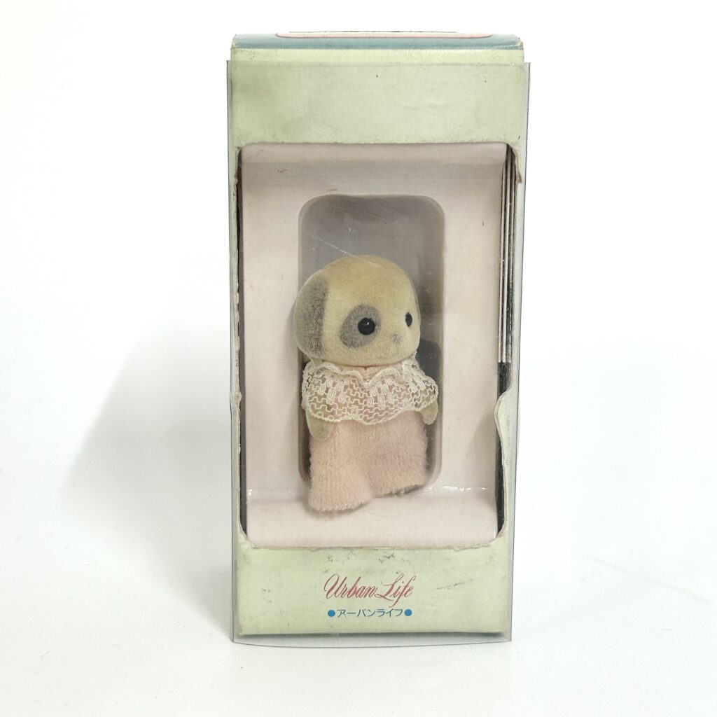 [used] Vintage Urban Life Baby Ivory Dog 1987 I-15-450 Sylvanian Families Calico Critters