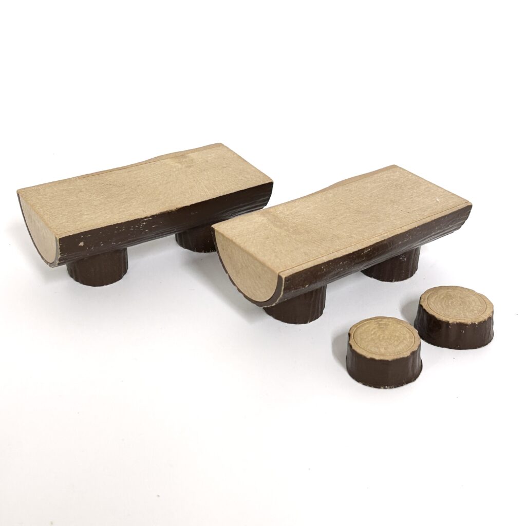 [used] Log Table and Chair Set Sylvanian Families Calico Critters