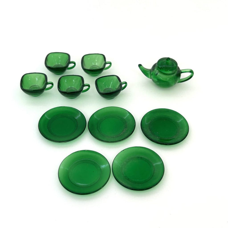 [Used] TEA SET GREEN Japan Does not apply