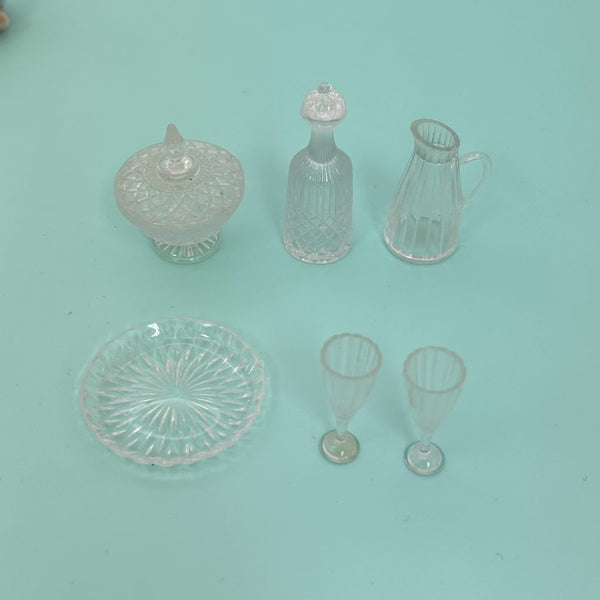 [Used] CLEAR DISH SET Japan Does not apply