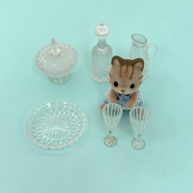 [Used] CLEAR DISH SET Japan Does not apply