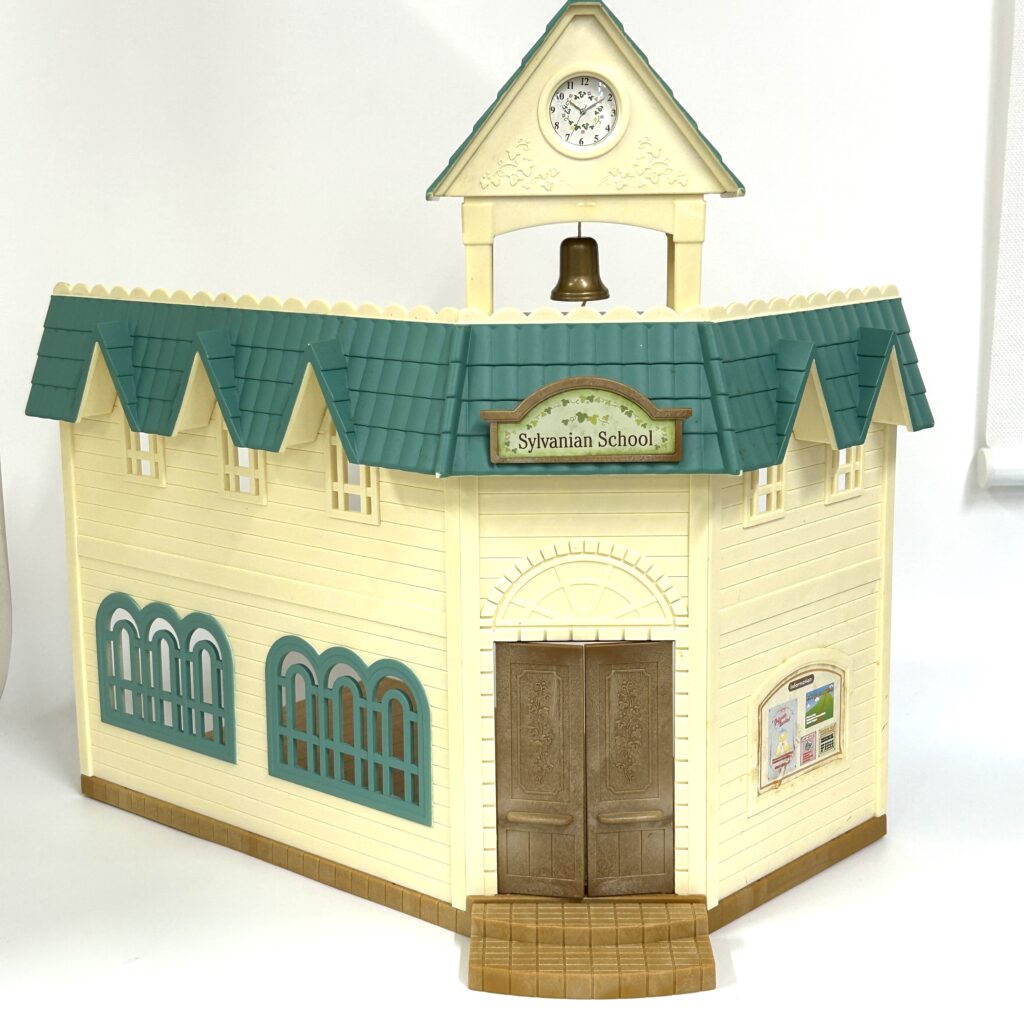 [used] Forest Clock Tower School Gift Set. Sylvanian Families Calico Critters