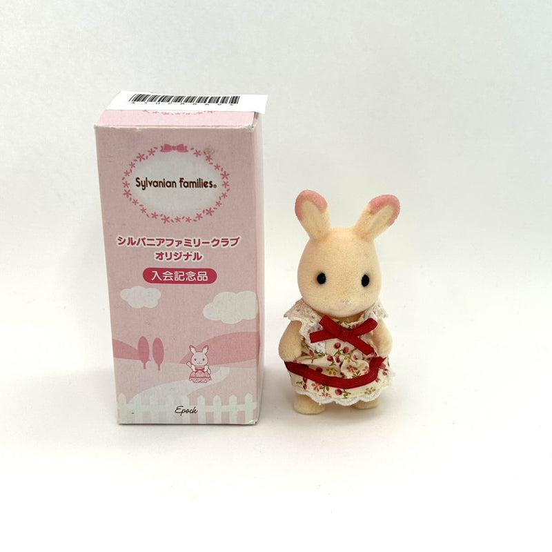 [Used] PINK STRAWBERRY RABBIT GIRL IN BOX Japan Sylvanian Families