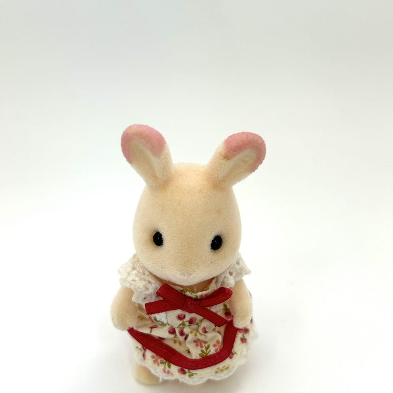 [Used] PINK STRAWBERRY RABBIT GIRL IN BOX Japan Sylvanian Families