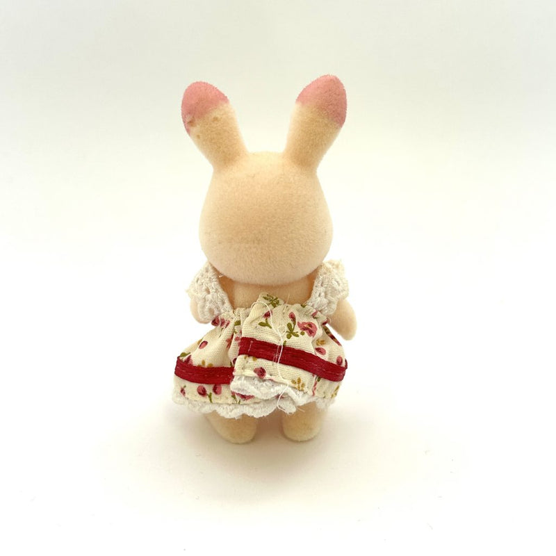 [Used] PINK STRAWBERRY RABBIT GIRL IN BOX Japan Sylvanian Families