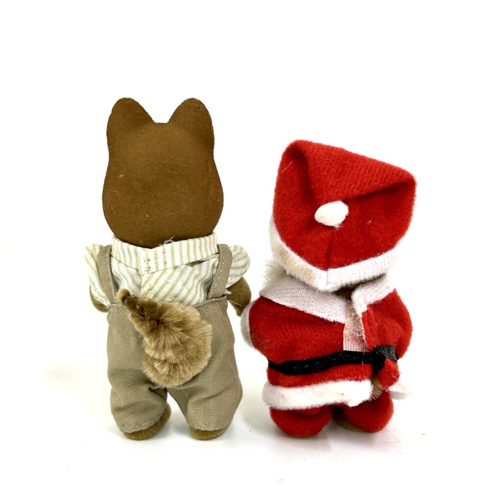 [used] Marron Dog Father and Santa Costume Boy Sylvanian Families Calico Critters