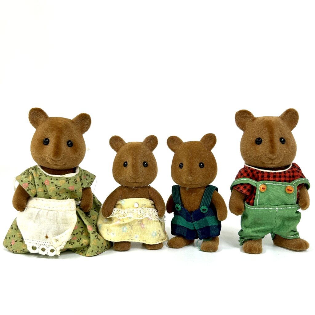 [used] VIntage Squirrel Family Sylvanian Families Calico Critters