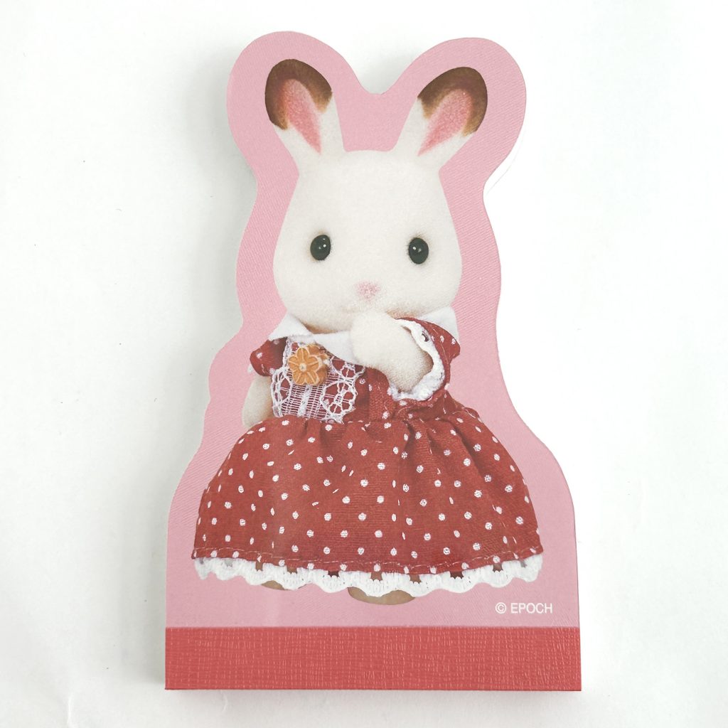 Die-Cut-Memo Chocolate Rabbit Sylvanian Families Calico Critters