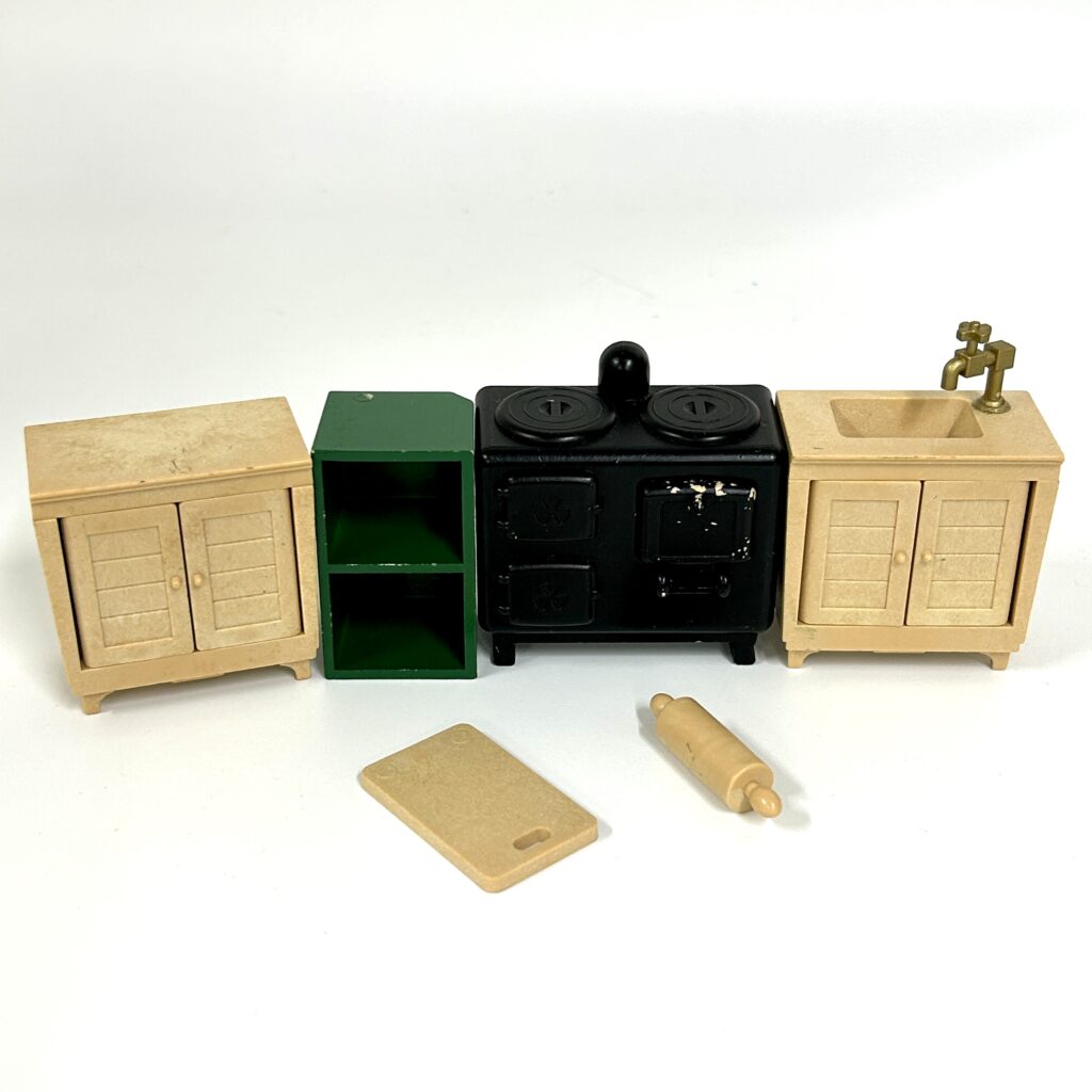 [used] Vintage Green Kitchen Sylvanian Families Calico Critters