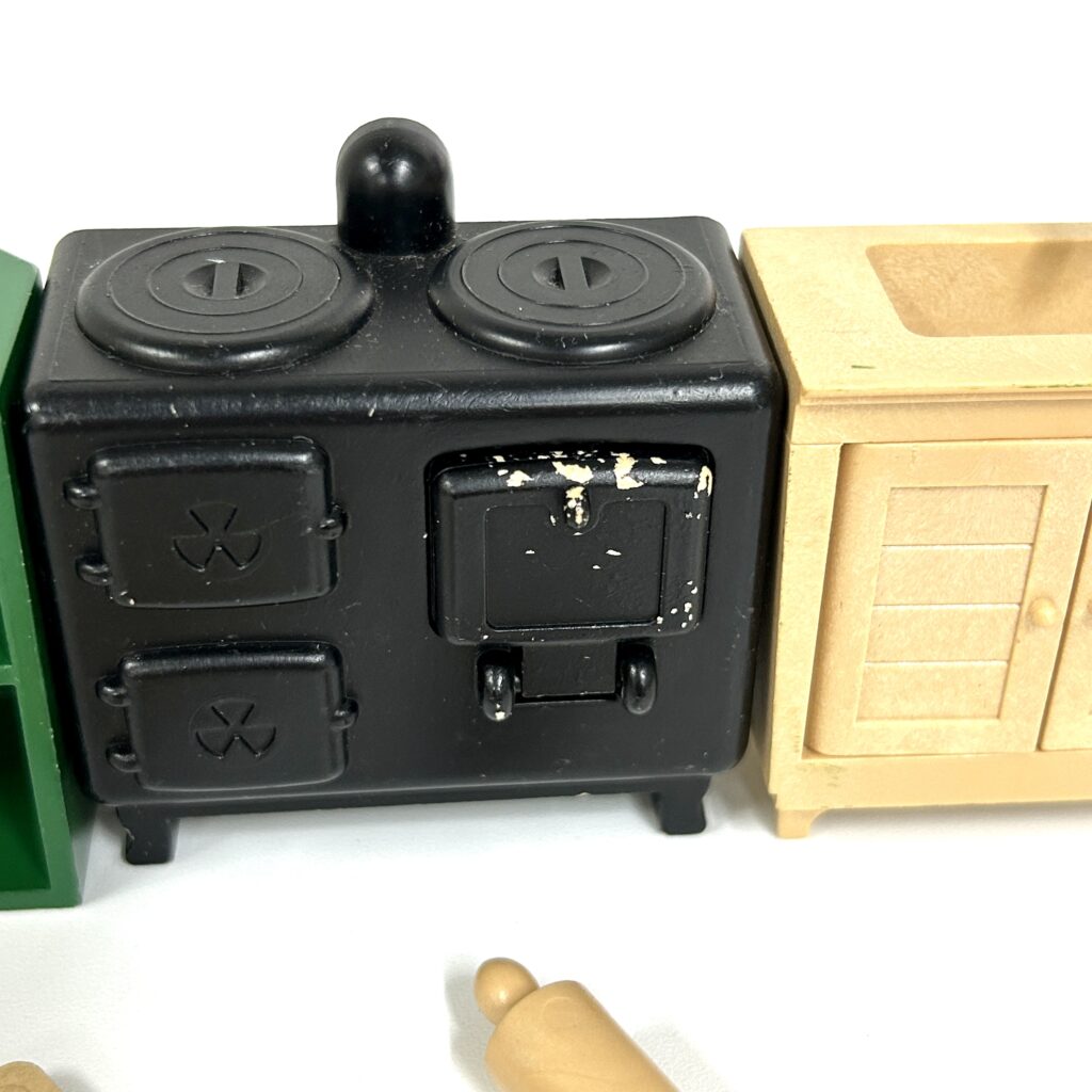 [used] Vintage Green Kitchen Sylvanian Families Calico Critters