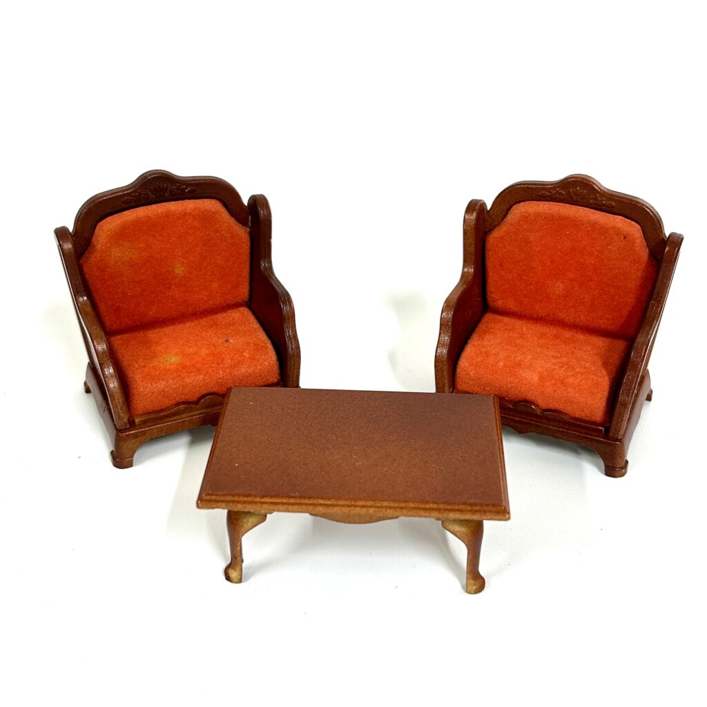 [used] Vintage Armchair Set Sylvanian Families Calico Critters