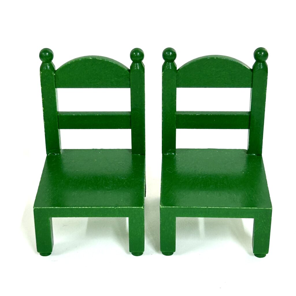 [used] Vintage Green Chair Set Sylvanian Families Calico Critters