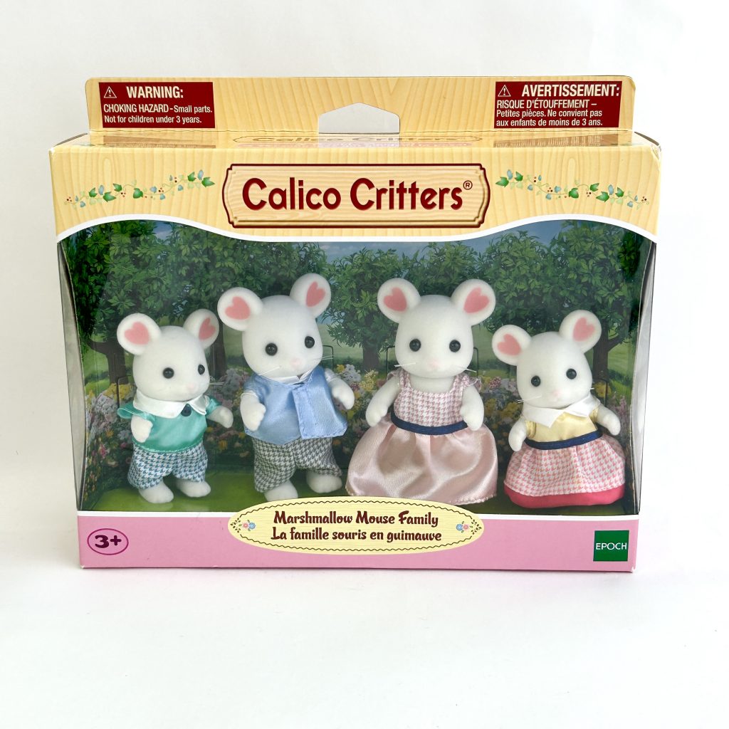 [used] Marshmallow Mouse Family CF1502 Sylvanian Families Calico Critters