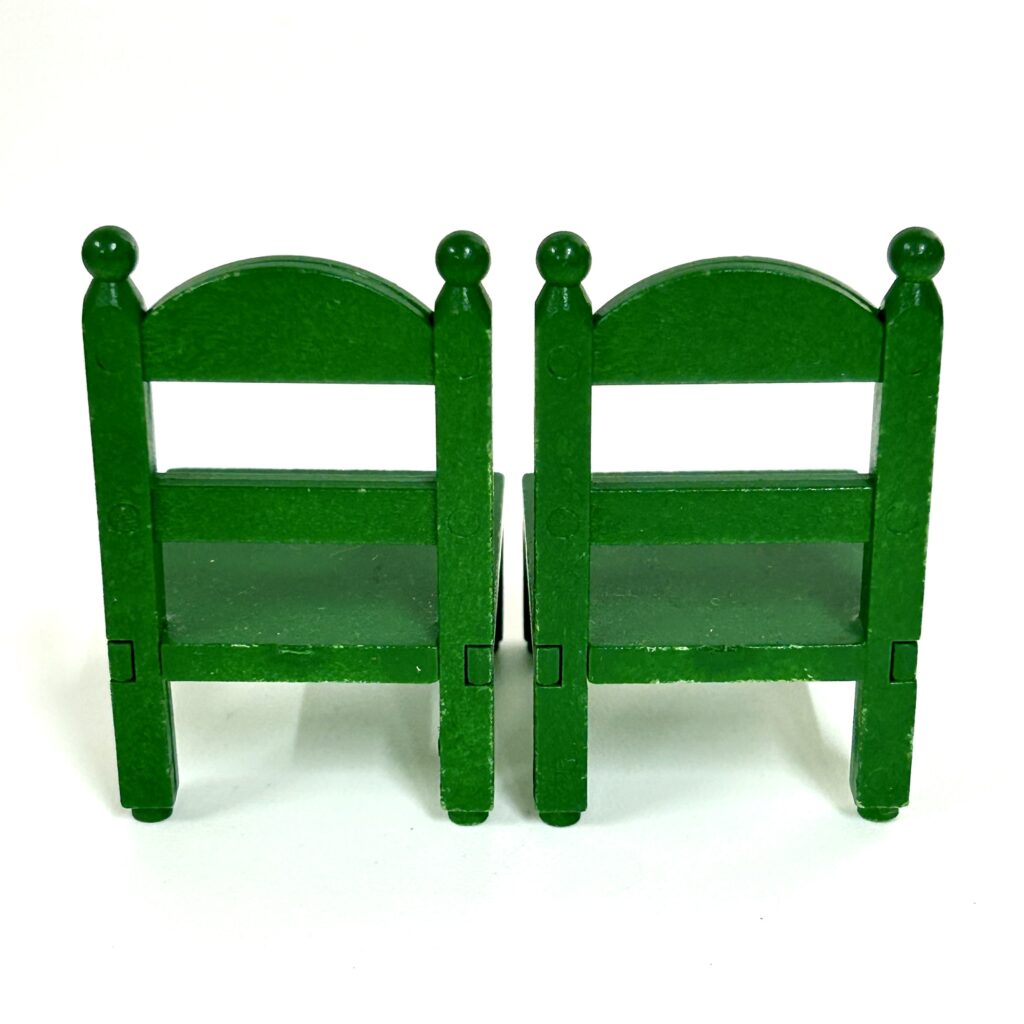 [used] Vintage Green Chair Set Sylvanian Families Calico Critters