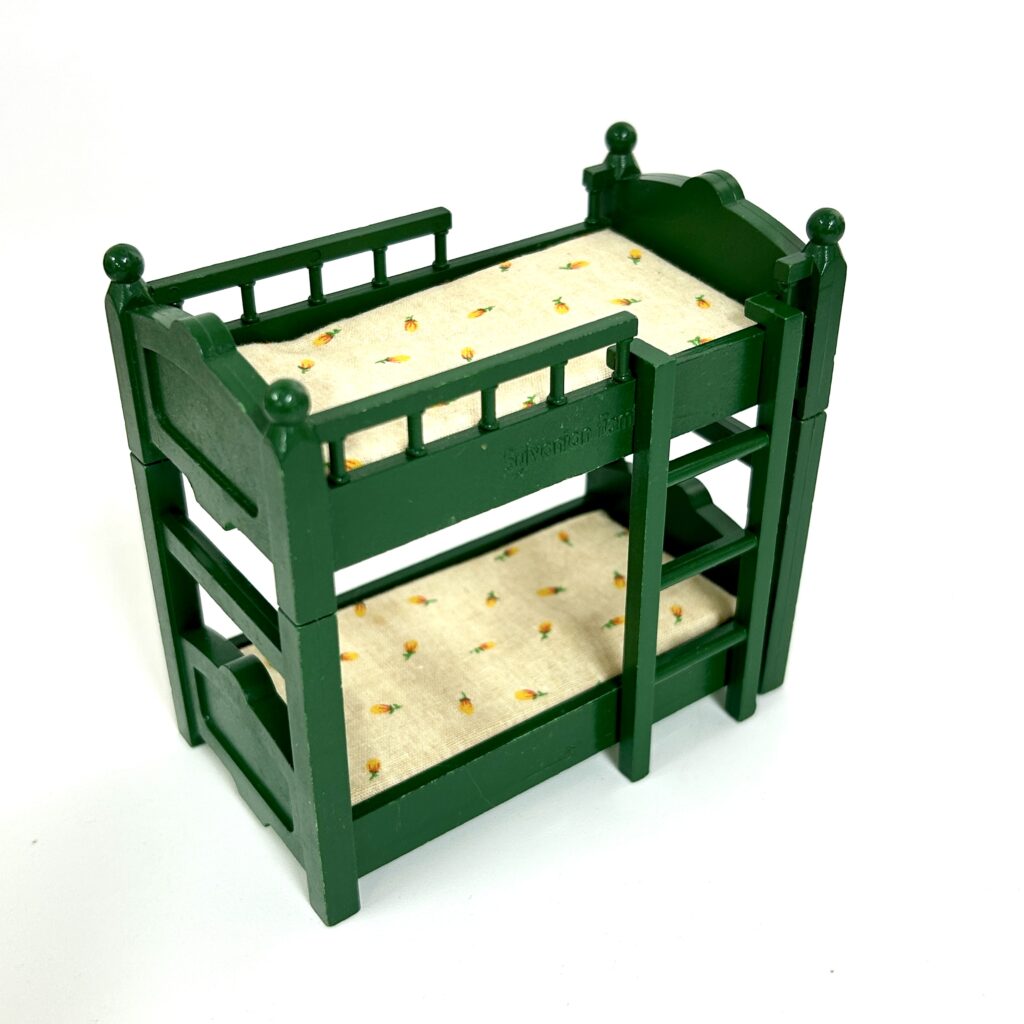 [used] Vintage Green Bunk Bed Set Sylvanian Families Calico Critters