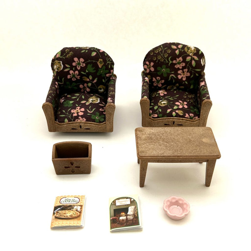 [Used] ARM CHAIR SET KA-509 Epoch Japan Sylvanian Families