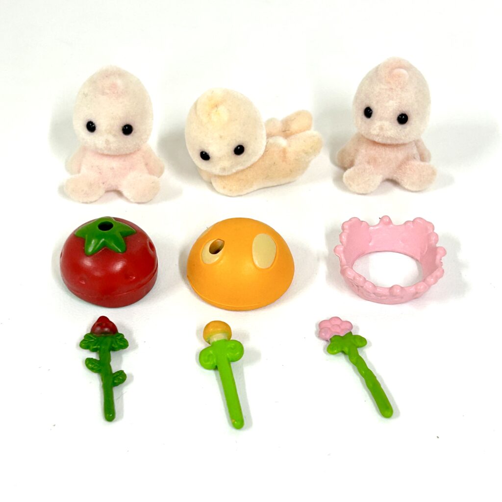 [used] Misty Forest Misty Forest Vintage Strawberry Mushroom Flower Babies Sylvanian Families Calico Critters
