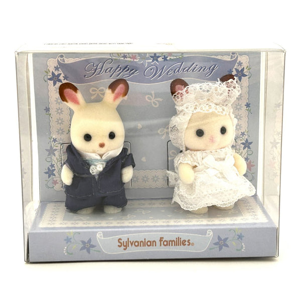 [Used] CHOCOLATE RABBIT WEDDING BABY PAIR Japan Sylvanian Families