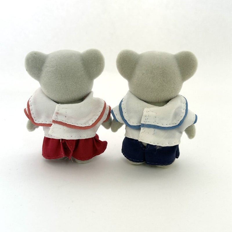 [Used] INTERNATIONAL STUDENT KOALA GIRL&BOY S-103 S-104 Japan Epoch Sylvanian Families