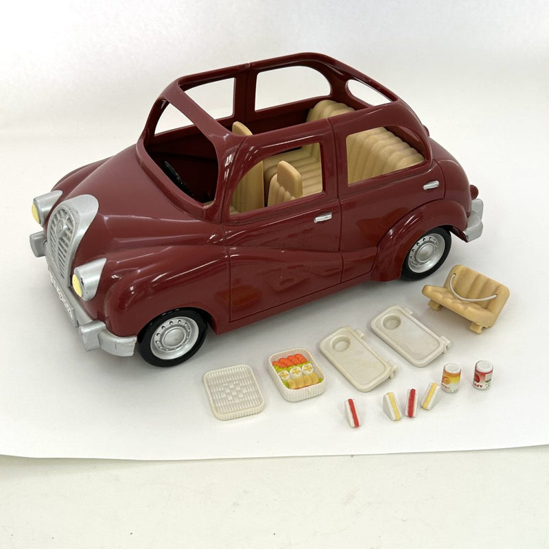 [Used] RED FAMILY CAR V-01 Epoch Sylvanian Families