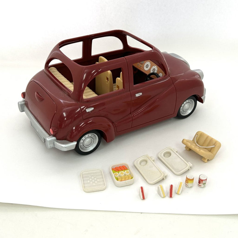 [Used] RED FAMILY CAR V-01 Epoch Sylvanian Families