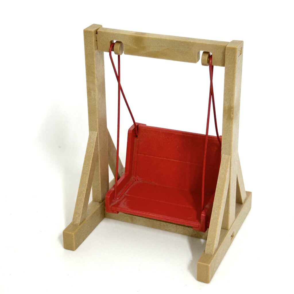 [used] Vintage Red Swing Sylvanian Families Calico Critters