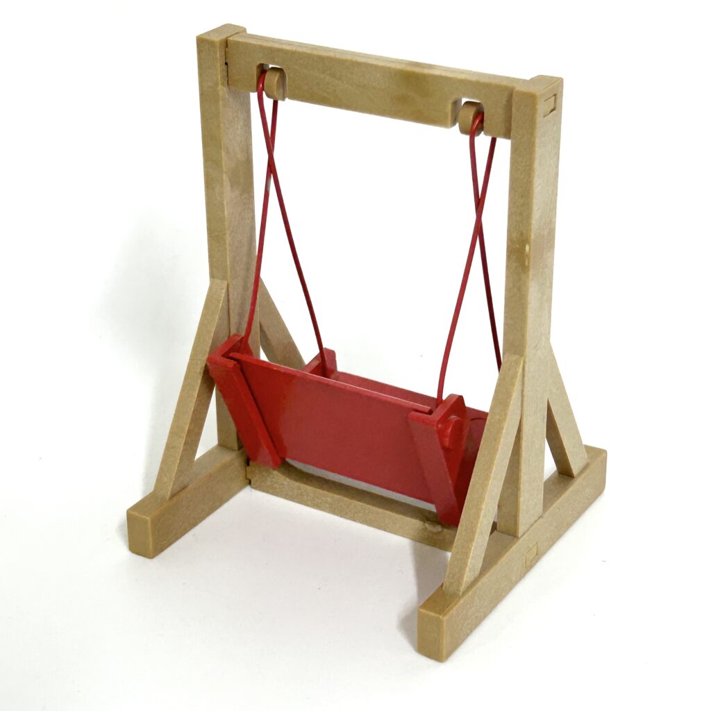 [used] Vintage Red Swing Sylvanian Families Calico Critters
