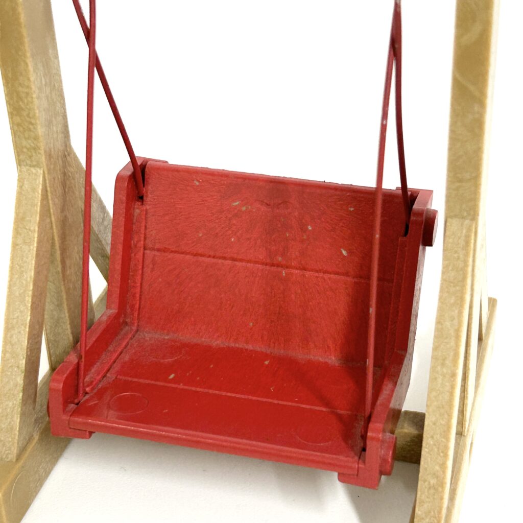 [used] Vintage Red Swing Sylvanian Families Calico Critters