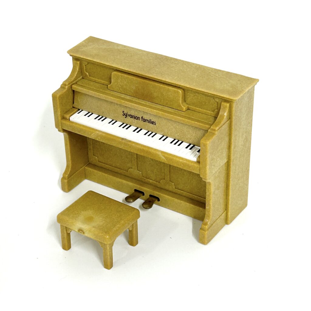 [used] Vintage Music Instrument Piano Set 1986 GA-01 Sylvanian Families Calico Critters