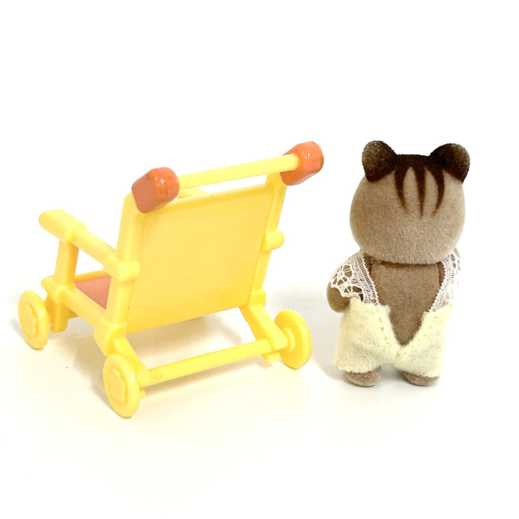 [used] Baby Stroller and Squirrel Sylvanian Families Calico Critters
