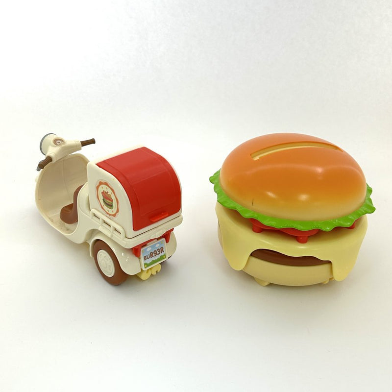 [Used] HAMBURGER WAGON SET Epoch Japan Calico Sylvanian Families