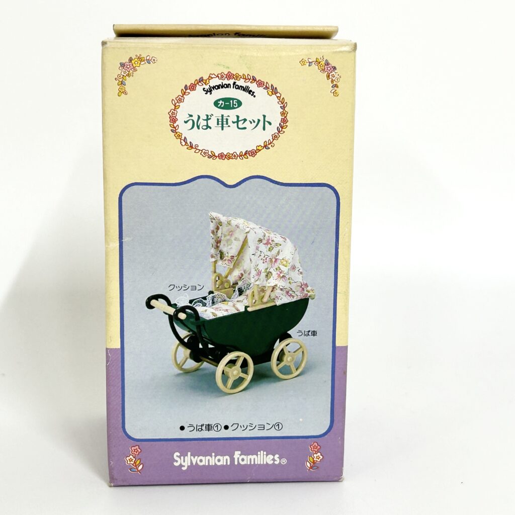 [used] Vintage Green Stroller 1985 KA-15 Sylvanian Families Calico Critters