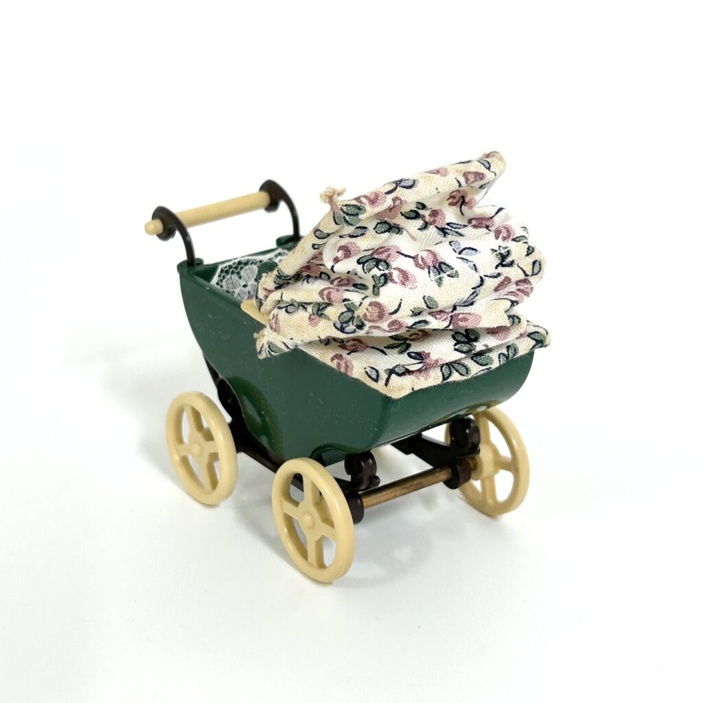 [used] Vintage Green Stroller 1985 KA-15 Sylvanian Families Calico Critters