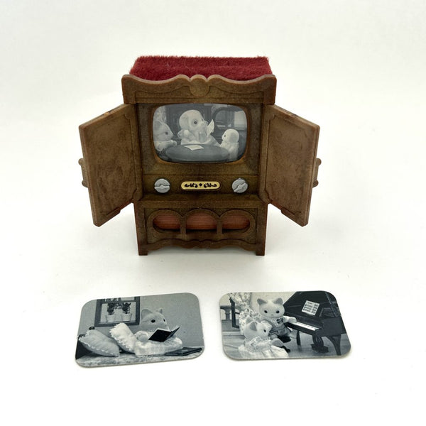 [Used] URBAN LIFE TELEVISION SET Epoch Japan Calico Sylvanian Families