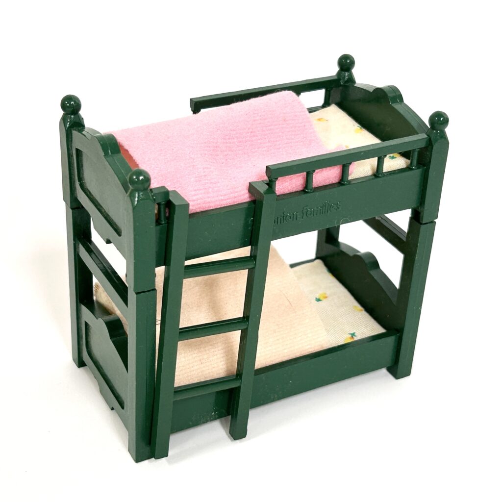 [used] Vintage Green Bunk Bed Set 1987 KA-47 Sylvanian Families Calico Critters