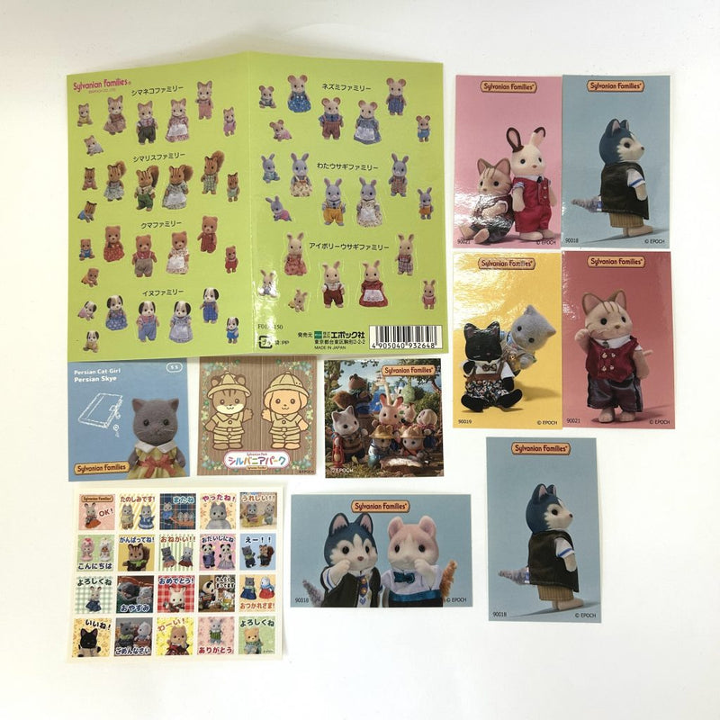 STICKER SET A Calico Clitters Sylvanian Families