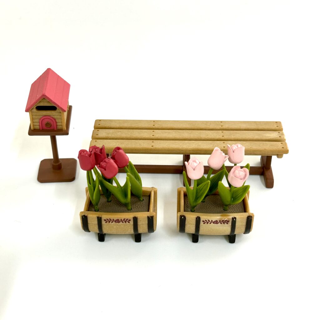[used] Garden Chair Mail Box Set KA-603 Sylvanian Families Calico Critters