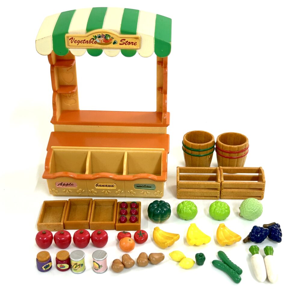 [used] Vintage Vegetable Store 1998 MI-03 Sylvanian Families Calico Critters