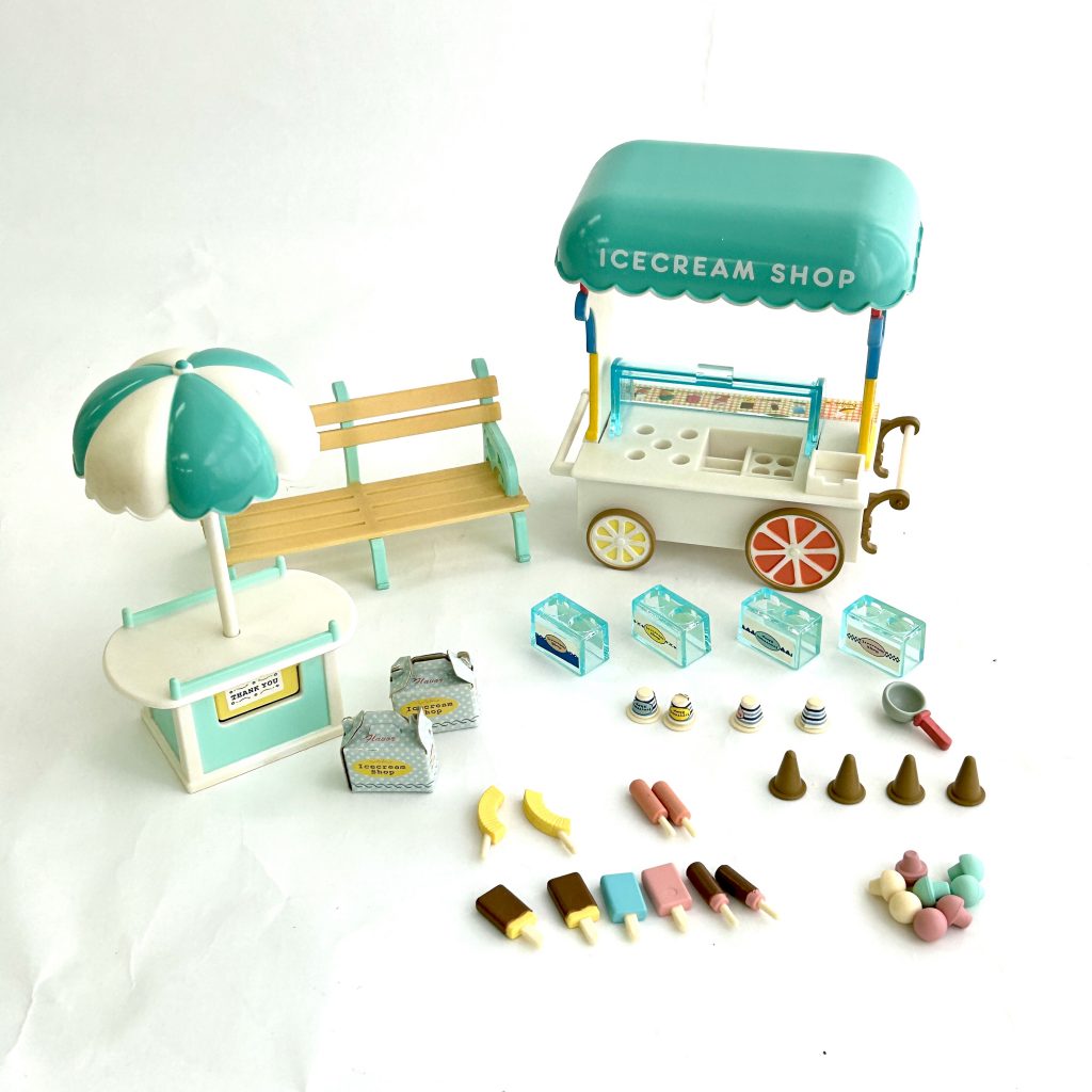 [used] Vintage ICECREAM SHOP MI-01 Japan Sylvanian Families 1998 MI-01 Sylvanian Families Calico Critters