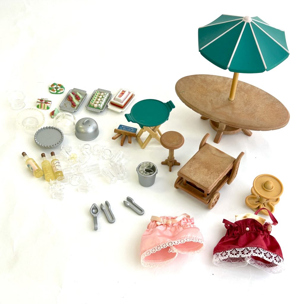 [used] Terrace Party Set 2001 MI-19 Sylvanian Families Calico Critters