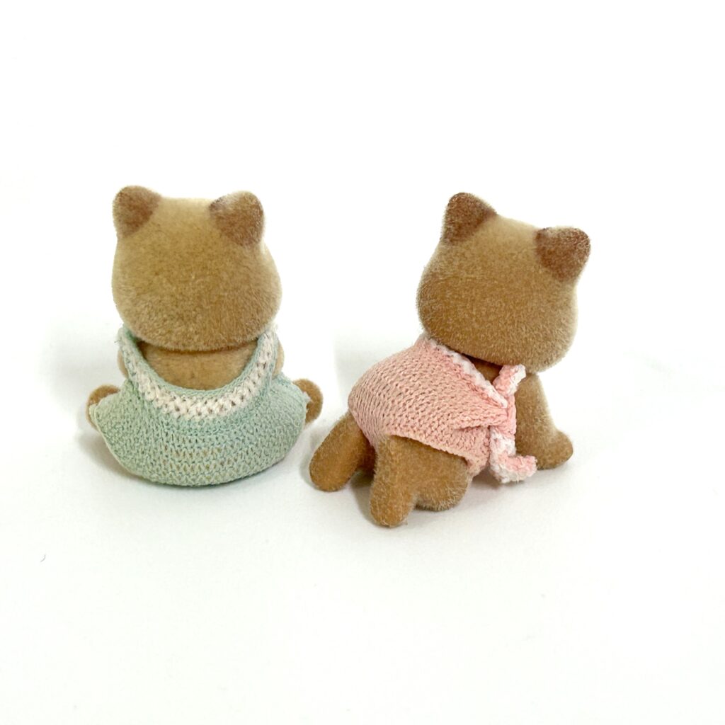 [used] Raccoon Dog Twins Sylvanian Families Calico Critters