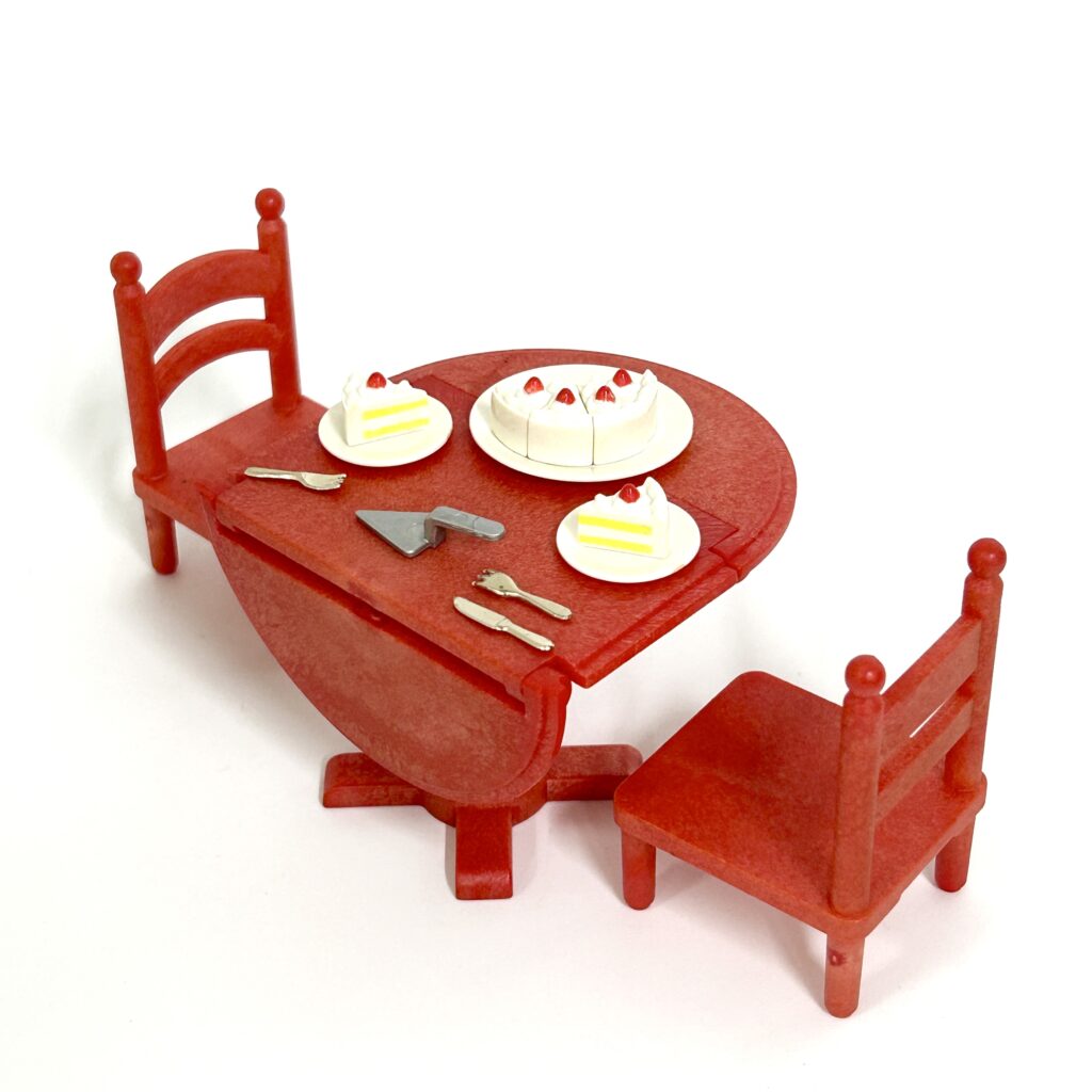 [used] Red Folding Table Set KA-64 Sylvanian Families Calico Critters
