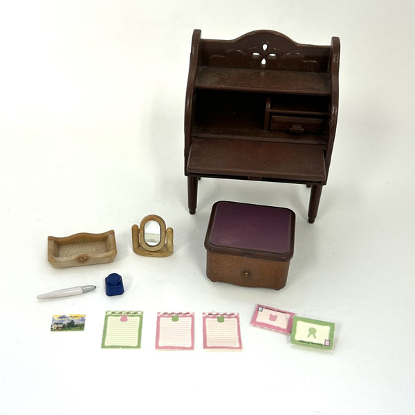 [Used] LETTER DESK SET KA-504 Epoch Japan Sylvanian Families