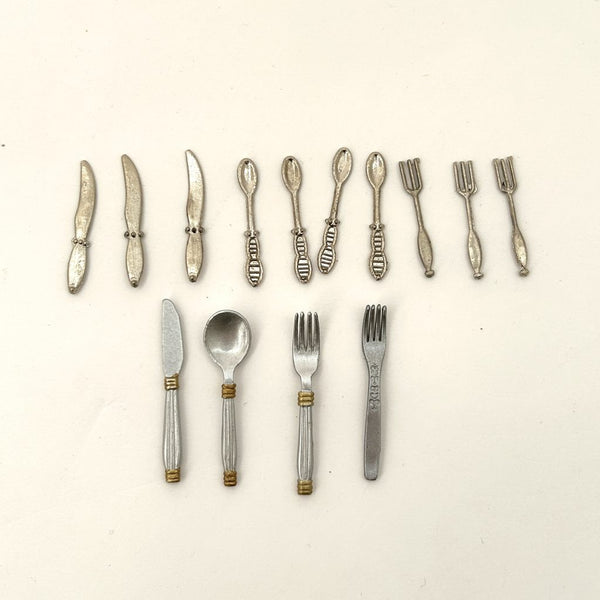 [Used] FORK KNIFE SPOON SET Sylvanian Families