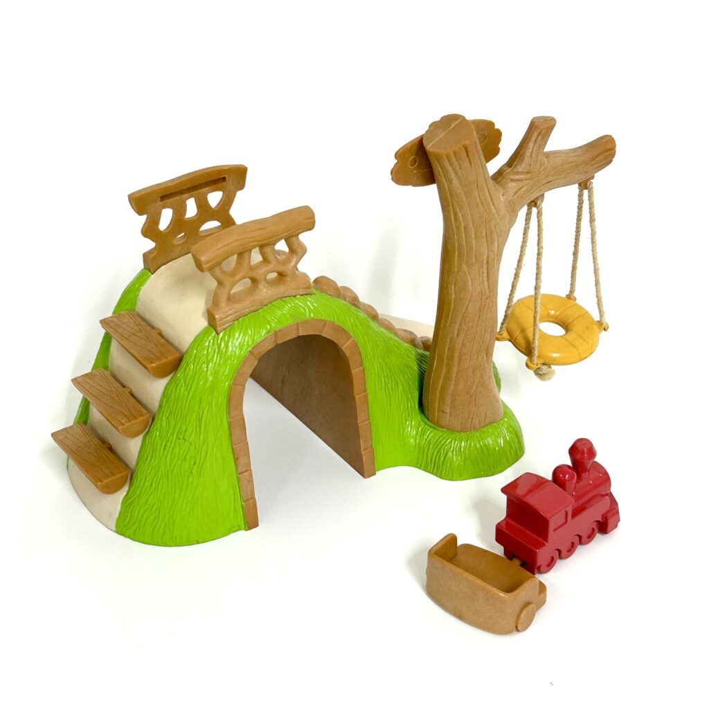 [used] Vintage Baby Slide Set 1992 Sylvanian Families Calico Critters
