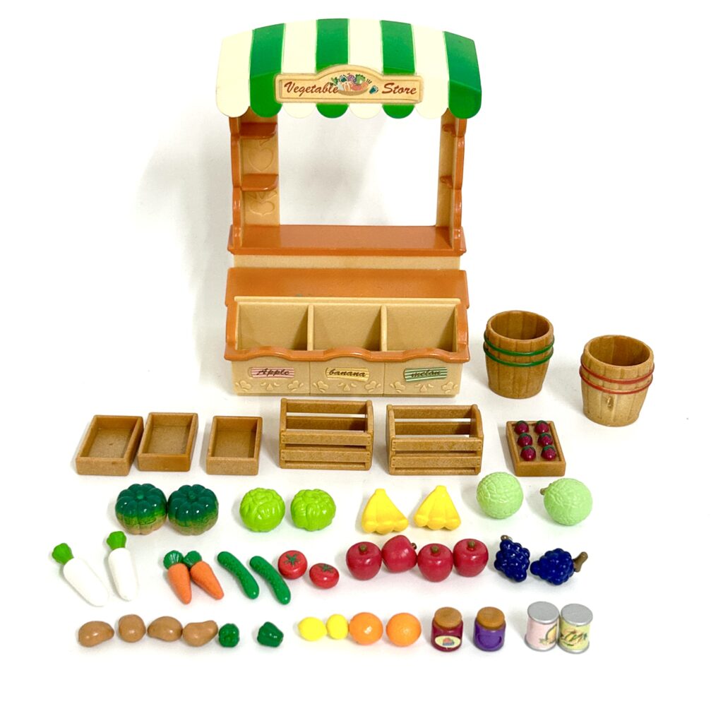 [used] Vintage Vegetable Store 1998 MI-03 Sylvanian Families Calico Critters