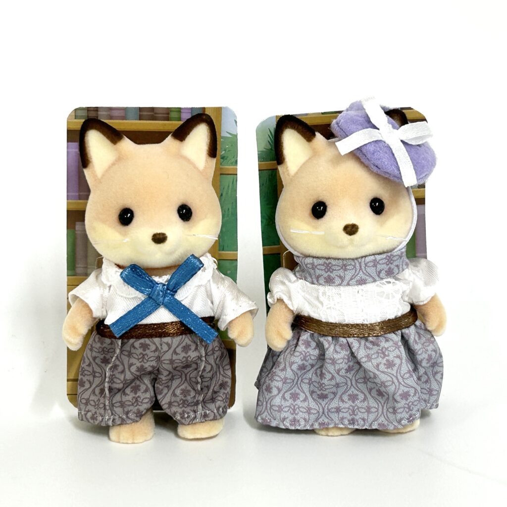 [used] Fox Siblings Sylvanian Families Calico Critters