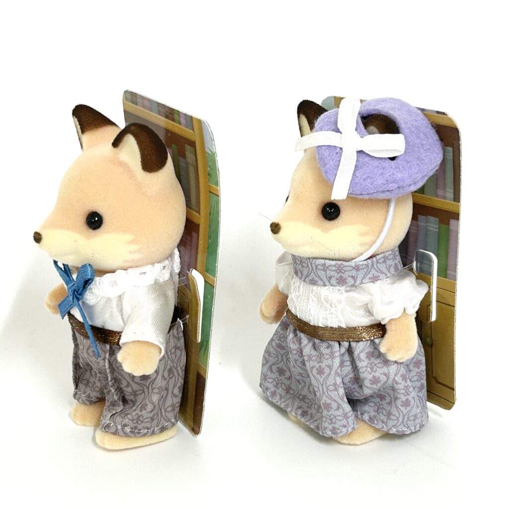 [used] Fox Siblings Sylvanian Families Calico Critters